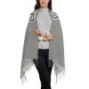 Personalized Women's Scarf Cashmere Shawl Add Your Own Logo/Design/Text Women's Cashmere Shawl Gray view 2