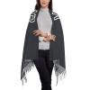 Personalized Women's Scarf Cashmere Shawl Add Your Own Logo/Design/Text Women's Cashmere Shawl Black, One Size view 2