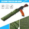 Sratte 12 Pcs 54 Inch Gun Socks Silicone Anti Rust Thick Gun Sleeve Waterproof with Drawstring Closure Bulk Pack for Tactical Hunting(Green, Black, Dark Gray) view 4