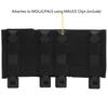 Triple Molle Mag Pouch 5.56 Tactical Open Top M4 M16 Magazine Holder Carrier with Quick Release Magazine Pouch Insert BK view 2