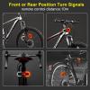 Antfire 4 Pcs Bike Turn Signals Front and Rear, USB Rechargeable Bicycle Turn Signals with Bike Horn, Wireless Waterproof Rear Bike Light with 120 DB Horn for Road Bicycle, Ebike, Scooter view 2