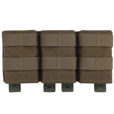 Triple Molle Mag Pouch 5.56 Tactical Open Top M4 M16 Magazine Holder Carrier with Quick Release Magazine Pouch Insert RG