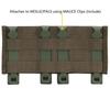 Triple Molle Mag Pouch 5.56 Tactical Open Top M4 M16 Magazine Holder Carrier with Quick Release Magazine Pouch Insert RG view 2