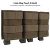 Triple Molle Mag Pouch 5.56 Tactical Open Top M4 M16 Magazine Holder Carrier with Quick Release Magazine Pouch Insert RG view 4