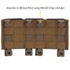 Triple Molle Mag Pouch 5.56 Tactical Open Top M4 M16 Magazine Holder Carrier with Quick Release Magazine Pouch Insert CB view 2