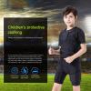 Hotfiary Kids Youth Padded Protective Shirts Shorts for Football Paintball Baseball Long Sleeve Rib Heart Guard Sternum Protection (Padded Long Sleeve Shirt, 7-8 Years) view 2