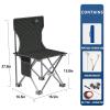 Outdoor Folding Camping Chairs,Portable Fishing Chair,Heavy Duty Supports 550 Lbs,With Ground Bracket, Bait Tray And Connector,for Beach, Fishing, Picnics, Hiking ( Size : 16.5*16.5*27.5inch ) view 3