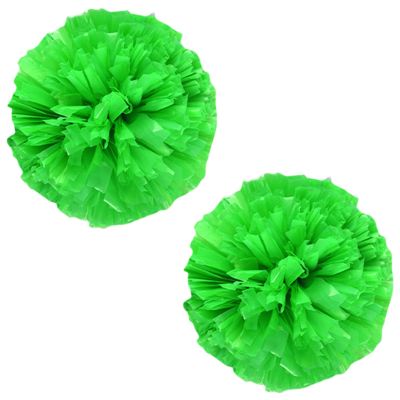 Charque 2 Pack Cheerleading Pom Poms with Four Finger Handle, Colorful Matte Matter Flowe Ball Cheer Poms for School Cheering Dance Team Cheerleading Uniform Accessories Kids Youth Adults Audience