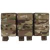 Triple Molle Mag Pouch 5.56 Tactical Open Top M4 M16 Magazine Holder Carrier with Quick Release Magazine Pouch Insert CP view 1