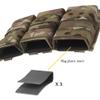 Triple Molle Mag Pouch 5.56 Tactical Open Top M4 M16 Magazine Holder Carrier with Quick Release Magazine Pouch Insert CP view 3