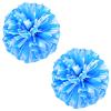 Charque 2 Pack Cheerleading Pom Poms with Four Finger Handle, Colorful Matte Matter Flowe Ball Cheer Poms for School Cheering Dance Team Cheerleading Uniform Accessories Kids Youth Adults Audience view 1