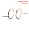 60mm Exaggerate Leopard Leather Round Hoop Earrings Dangle Cheetah Print Circle for Women Statement Personality Animal Jewelry-60CM view 2
