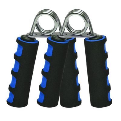 DECHOUS Hand Strength Exercise Tool Heavy Grip Wrist Trainer for Men Hand Grippers Knurled Aluminum Handles (blue)