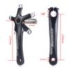 BOLANY 170mm Bike Crankset Hollow Integrated Double Speed Round Chainring 130BCD 8S/9S Fit for Road Bike with Bottom Bracket 39/53T Chainring view 3