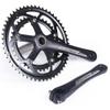 BOLANY 170mm Bike Crankset Hollow Integrated Double Speed Round Chainring 130BCD 8S/9S Fit for Road Bike with Bottom Bracket 39/53T Chainring view 4