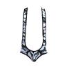 Maiyifu-GJ Men's Sexy Jockstrap Leotard Underwear Stretch Wrestling Singlet Bodysuit Suspender Jumpsuit Swimsuit Mankini (White,Small) view 1