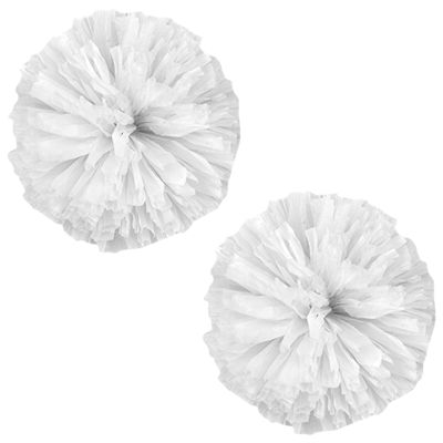 Charque 2 Pack Cheerleading Pom Poms with Four Finger Handle, Colorful Matte Matter Flowe Ball Cheer Poms for School Cheering Dance Team Cheerleading Uniform Accessories Kids Youth Adults Audience