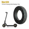 Pasotim 2PCS 10 Inch Rubber Solid Tires for Max G30 Damping Tyre Black view 3