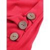Little Girls Casual Long Sleeve T Shirts Crewneck Tunic Tops 4-13Y Kids Button Striped Tee Blouses (Red-A, 10-11 Years) view 4