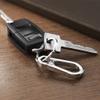 4Pcs Metal Carabiner Clip Keyring Keychain Key Ring Chain Holder for Car Keys/Purse- Silver Keychain Hook Organizer view 4