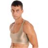 YONGHS Mens Sexy Crisscross Back Sleeveless Muscle Half Tank Top Vest T-Shirts Sports Bras Crop Tops 2# Coffee Large view 4