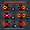 GOLDFOX Bike Turn Signals Front and Rear, USB Rechargeable Bike Tail Light with Bicycle Horn, Wireless Waterproof Bike Rear Light for for Road Cycling Safety view 3