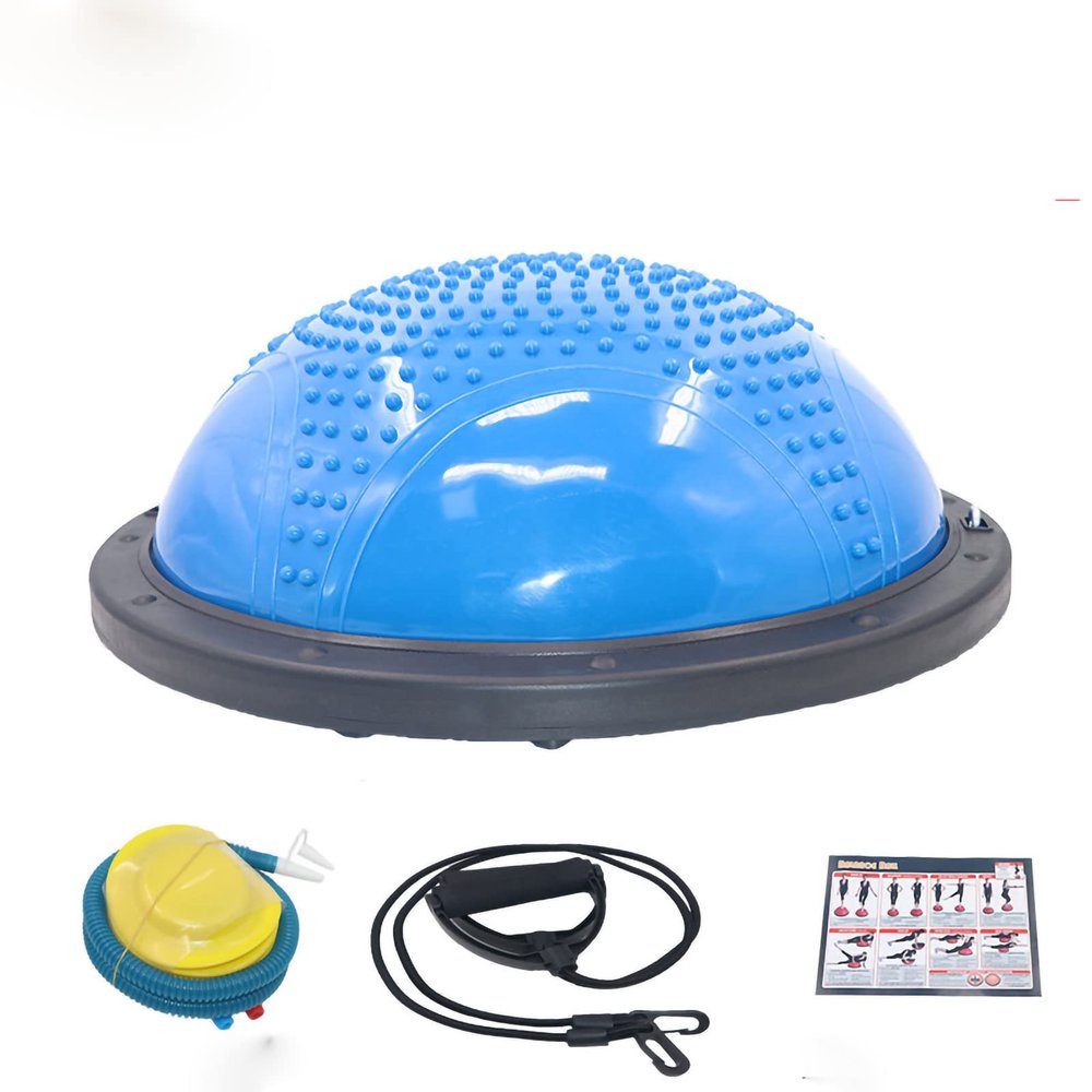 ABS Yoga Exercise Half Exercise balls for Home Gym Core Training Fitness Stability , Balance Trainer balls , Can Stand , Sit Or Lie Down on Core Training Half Ball(blue) , Balance Trainer balls , ABS Yog