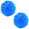 Charque 2 Pack Cheerleading Pom Poms with Four Finger Handle, Colorful Matte Matter Flowe Ball Cheer Poms for School Cheering Dance Team Cheerleading Uniform Accessories Kids Youth Adults Audience view 1