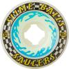 Slime Balls Skateboard Wheels 57mm Saucers 99A White view 1