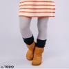 TODO Warm Wool Leg Warmers - above Knee High, Soft, Flexible. (Black) view 4