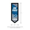 Team Sports America Evergreen NFL Detroit Lions | Ultra-Thin LED Light Wall Sign Dcor | Large Pennant Banner | 9 x 23 Inches | Made in the USA view 3