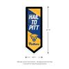 Team Sports America Evergreen NCAA University of Pittsburgh | Ultra-Thin LED Light Wall Sign Decor | Large Pennant Banner | 9 x 23 Inches | Made in the USA view 2