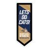 Team Sports America Evergreen NCAA Montana State University | Ultra-Thin LED Light Wall Sign Decor | Large Pennant Banner | 9 x 23 Inches | Made in the USA view 1