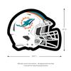 Team Sports America Evergreen NFL Miami Dolphins Ultra-Thin LED Light Wall Sign Decor | Full Size Replica Helmet | 19.5 x 15 Inches | Made in the USA view 3