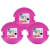 Superio Round Snow Saucer Sleds- 26 Plastic Disc Sleds for Kids and Adults- Heavy Duty Sled Discs with Handles for Downhill Sledding, Winter Outdoor Sports, (Fuchsia) view 1