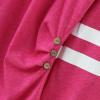 Kids Little Girls Tunic Tops Crewneck Ultra Soft Solid Color Long Sleeve Striped Comfortable Kids (Hot Pink, 6-7 Years) view 4