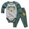 Wes and Willy Baby Sports Fan Baylor Bears One Piece & Pant Set 6M view 1