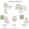 Burt's Bees Baby Family Matching Holiday Pajamas - Organic Cotton PJs for Infants, Toddlers, Kids, Men, and Women view 2