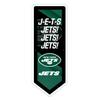 Team Sports America Evergreen NFL New York Jets | Ultra-Thin LED Light Wall Sign Decor | Large Pennant Banner | 9 x 23 Inches | Made in the USA view 2