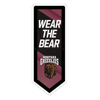 Team Sports America Evergreen NCAA University of Montana | Ultra-Thin LED Light Wall Sign Decor | Large Pennant Banner | 9 x 23 Inches | Made in the USA
