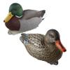 Cupped Waterfowl Duck Decoys, Extremely Realistic 6-Pack of Duck Floater Decoys with Weighted Keels, Great for Waterfowl Hunting, Mallard Duck Decoy, Brown/Multi (CU2681) view 1