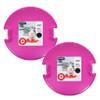 Superio Round Snow Saucer Sleds- 26 Plastic Disc Sleds for Kids and Adults- Heavy Duty Sled Discs with Handles for Downhill Sledding, Winter Outdoor Sports, (Fuchsia) view 1