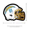 Team Sports America Evergreen NFL Los Angeles Chargers Ultra-Thin LED Light Wall Sign Decor | Full Size Replica Helmet | 19.5 x 15 Inches | Made in the USA view 3