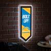 Team Sports America Evergreen NFL Los Angeles Chargers | Ultra-Thin LED Light Wall Sign Decor | Large Pennant Banner | 9 x 23 Inches | Made in the USA view 1