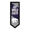 Team Sports America Evergreen NCAA Kansas State University | Ultra-Thin LED Light Wall Sign Decor | Large Pennant Banner | 9 x 23 Inches | Made in the USA view 2