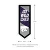 Team Sports America Evergreen NCAA Kansas State University | Ultra-Thin LED Light Wall Sign Decor | Large Pennant Banner | 9 x 23 Inches | Made in the USA view 3