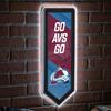 Team Sports America Evergreen NHL Colorado Avalanche | Ultra-Thin LED Light Wall Sign Decor | Large Pennant Banner | 9 x 23 Inches | Made in the USA view 2