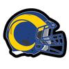 Team Sports America Evergreen NFL Los Angeles Rams Ultra-Thin LED Light Wall Sign Decor | Full Size Replica Helmet | 19.5 x 15 Inches | Made in the USA view 1
