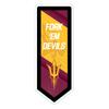 Team Sports America Evergreen NCAA Arizona State University | Ultra-Thin LED Light Wall Sign Decor | Large Pennant Banner | 9 x 23 Inches | Made in the USA view 1