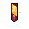 Team Sports America Evergreen NCAA Arizona State University | Ultra-Thin LED Light Wall Sign Decor | Large Pennant Banner | 9 x 23 Inches | Made in the USA view 2